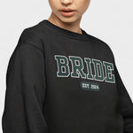 Bride Varsity Sweatshirt - Black and Green-Union Threads