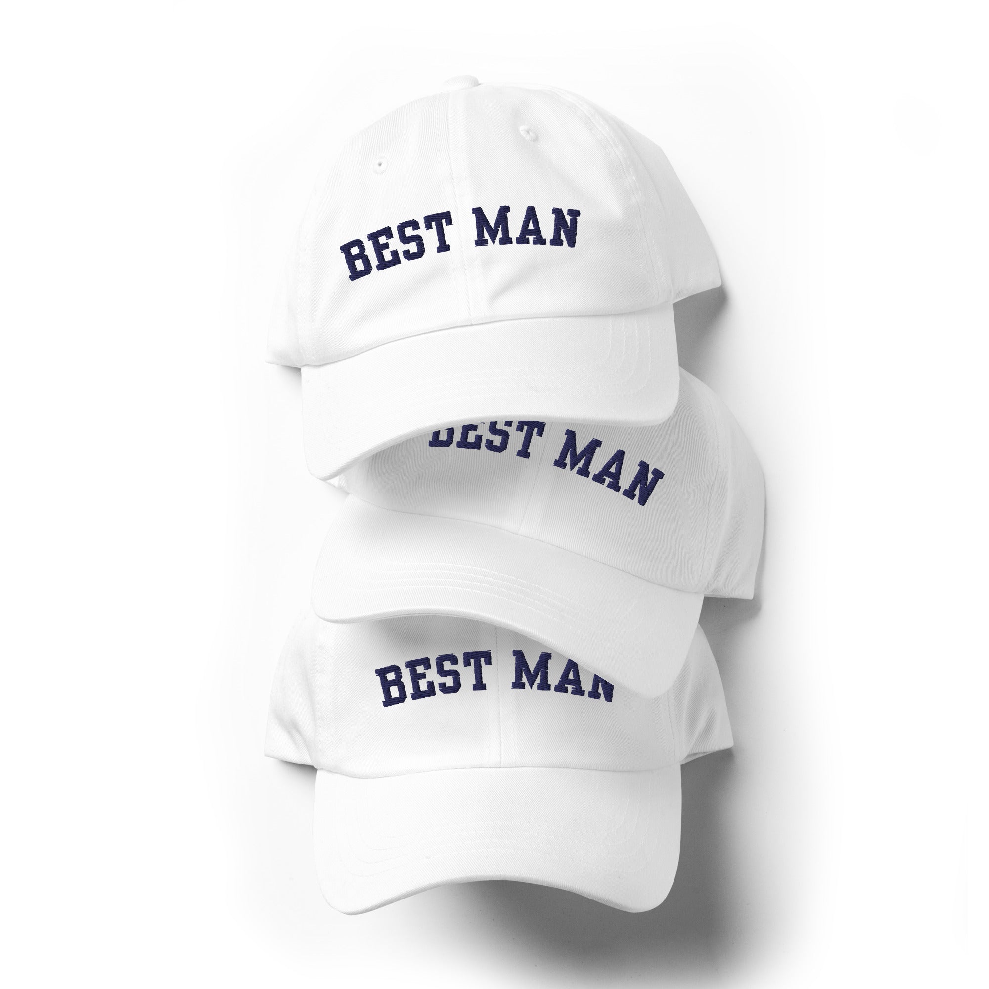 Varsity Best Man Hat - White-Union Threads