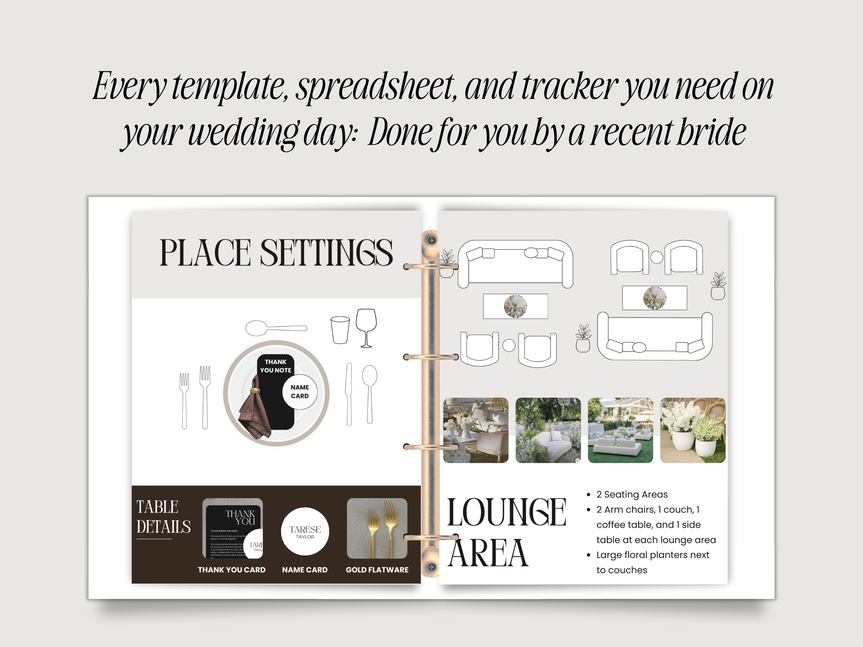 Wedding Day Binder Template