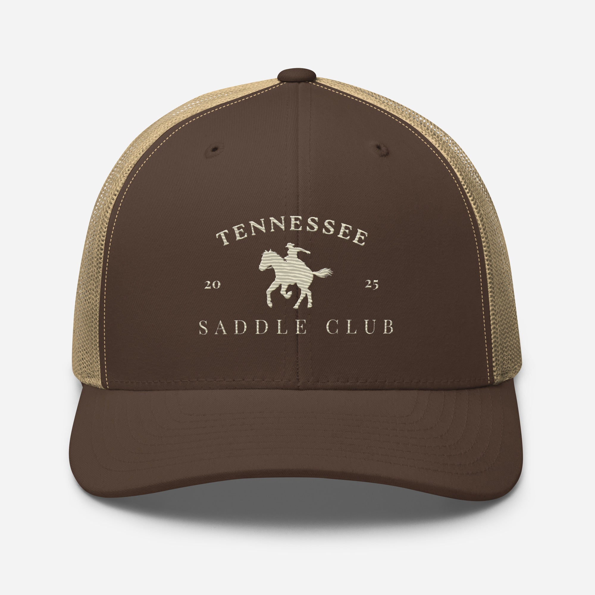 tobacco saddle hat Leaf Leather Patch Trucker Multiple Colors Take the larger of the two. You slap on your ten