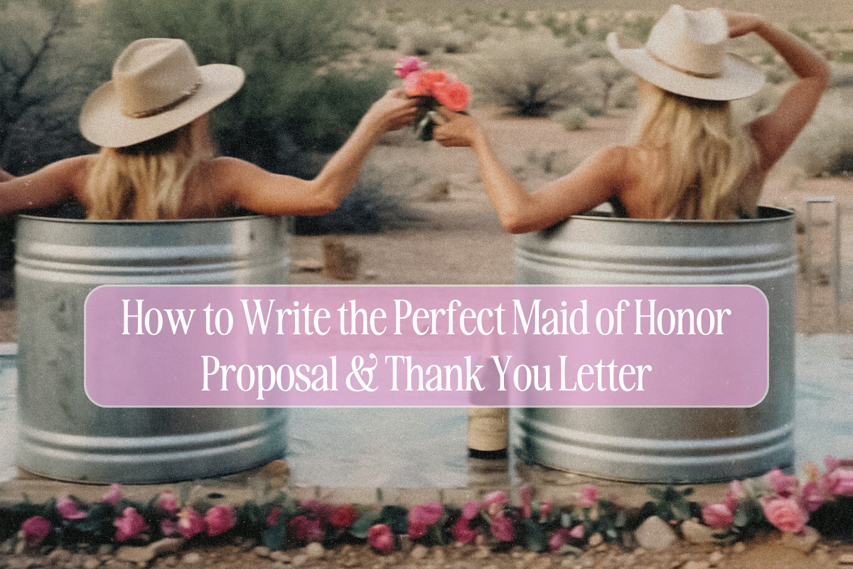 letter to maid of honor
