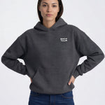 Model wearing Bachelorette Tour Hoodie - Dark Heather
