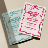 Polka Dot Bachelorette Party Invitation Canva Template