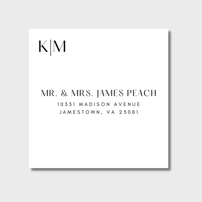 Minimalist Square Envelope - Editable Canva Template