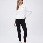 Model wearing Bachelorette Tour Hoodie - White