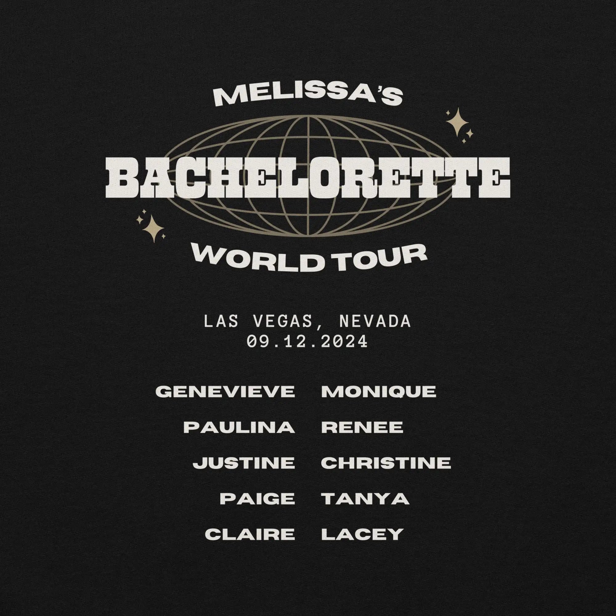 Bachelorette Tour Hoodie - Black-Union Threads