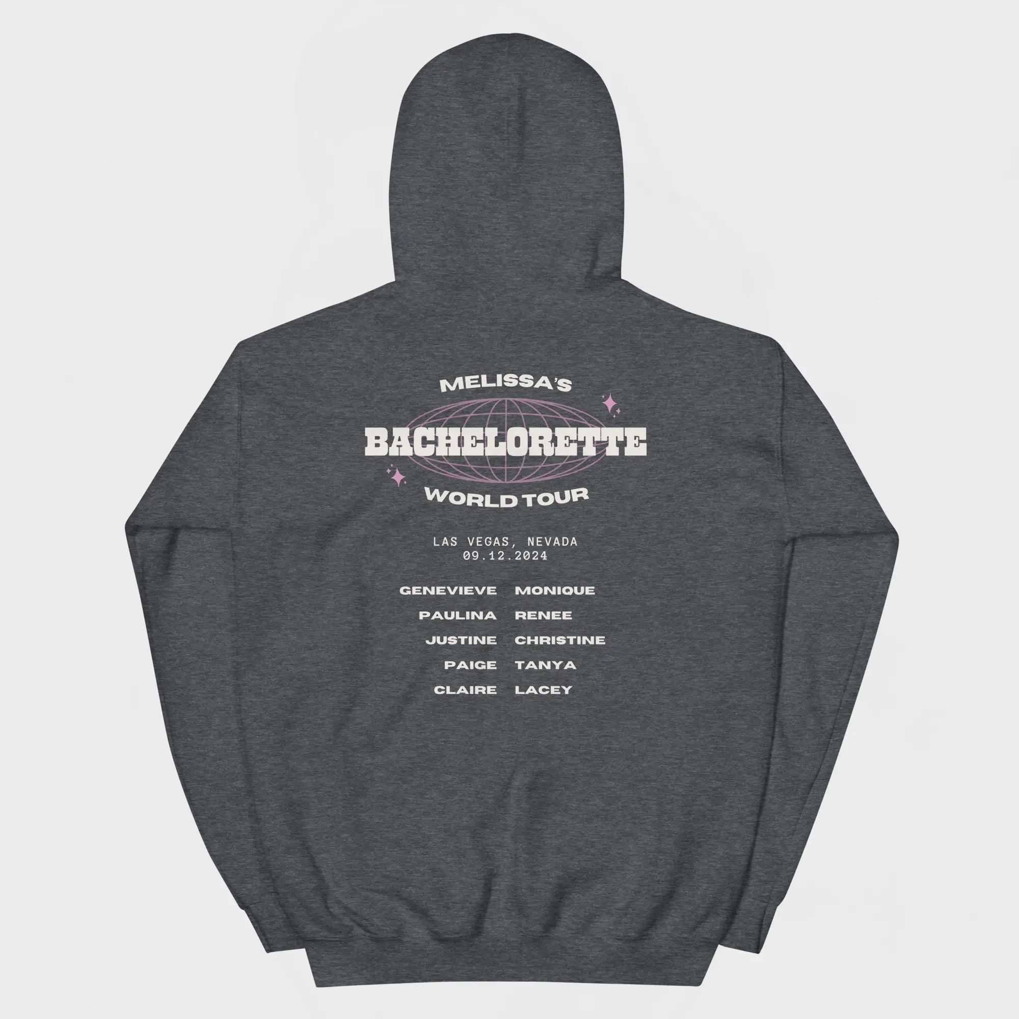 Bachelorette Tour Hoodie - Dark Heather-Union Threads