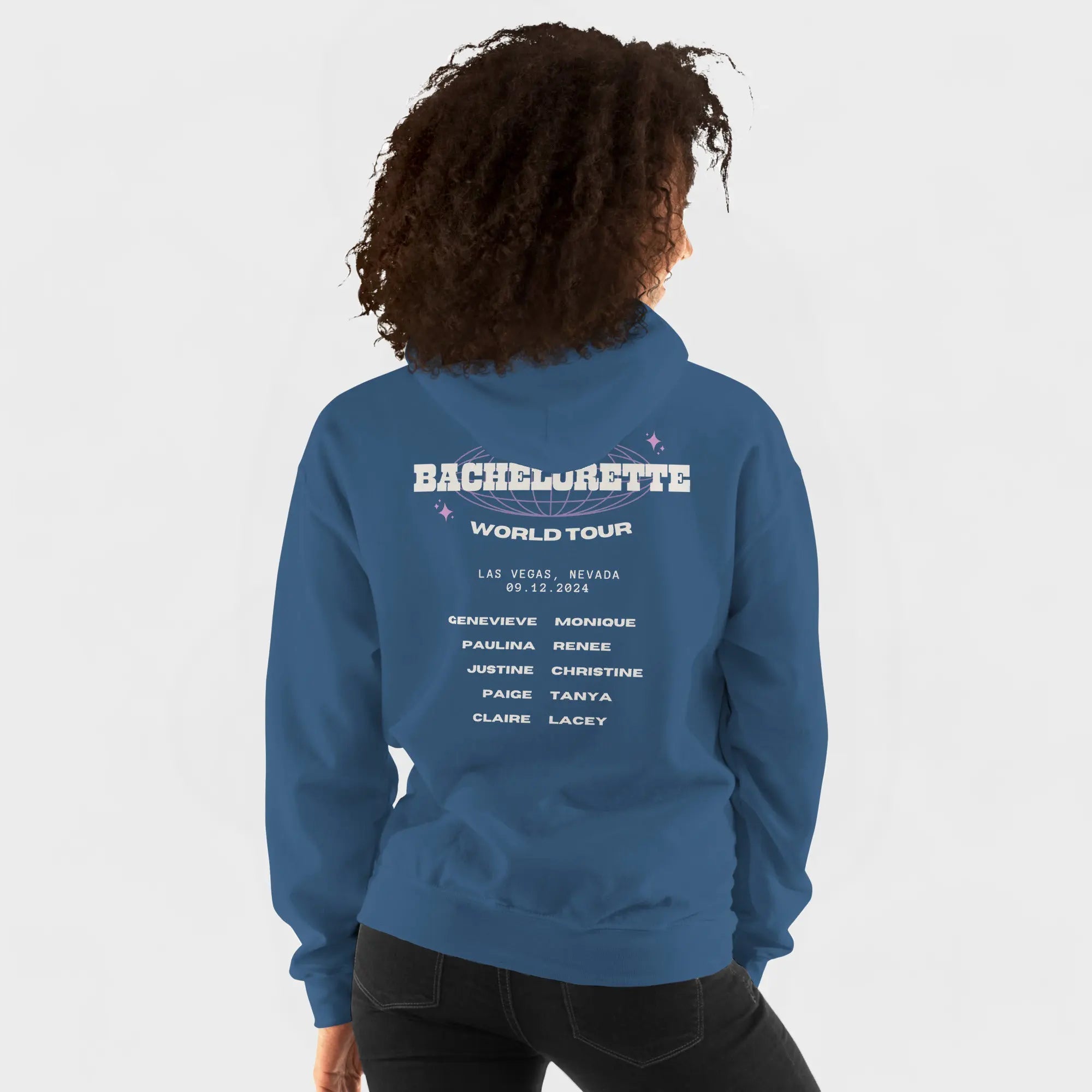 Bachelorette Tour Hoodie - Indigo Blue-Union Threads