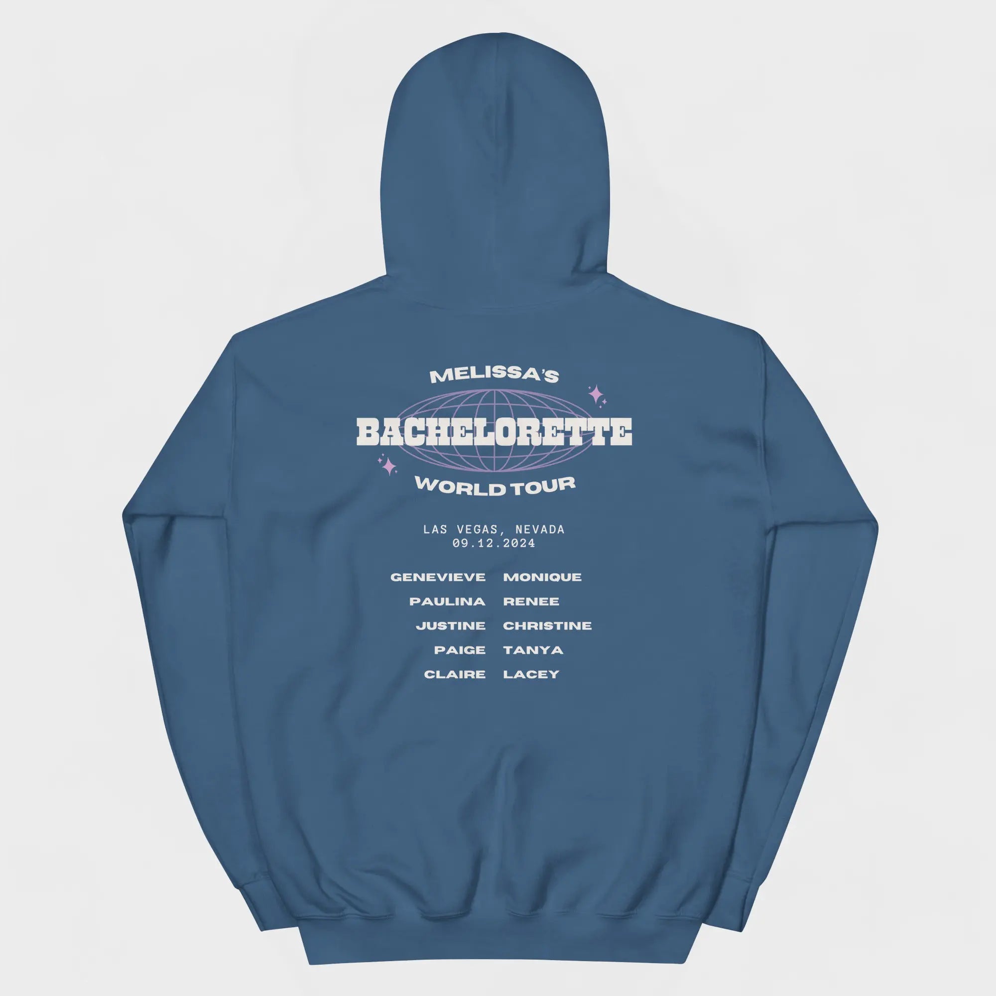 Bachelorette Tour Hoodie - Indigo Blue-Union Threads