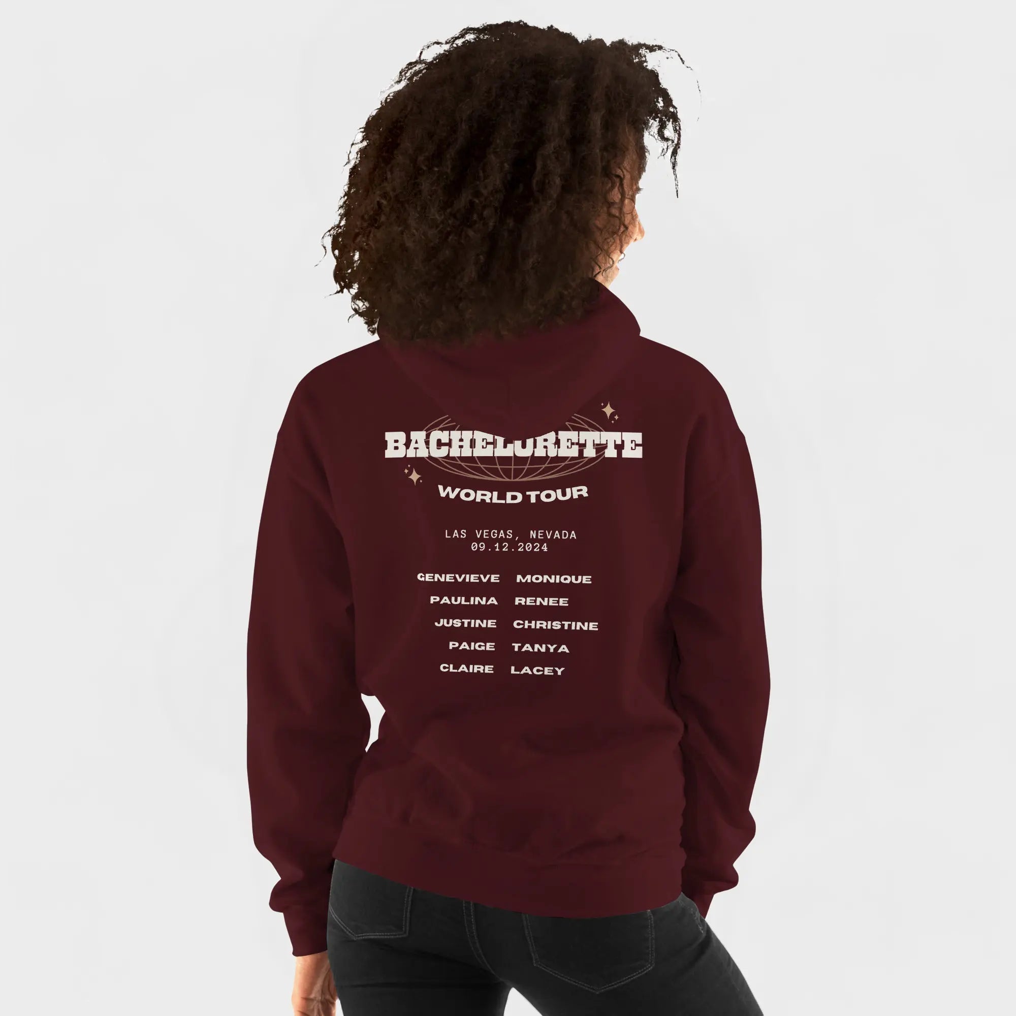 Bachelorette Tour Hoodie - Maroon-Union Threads