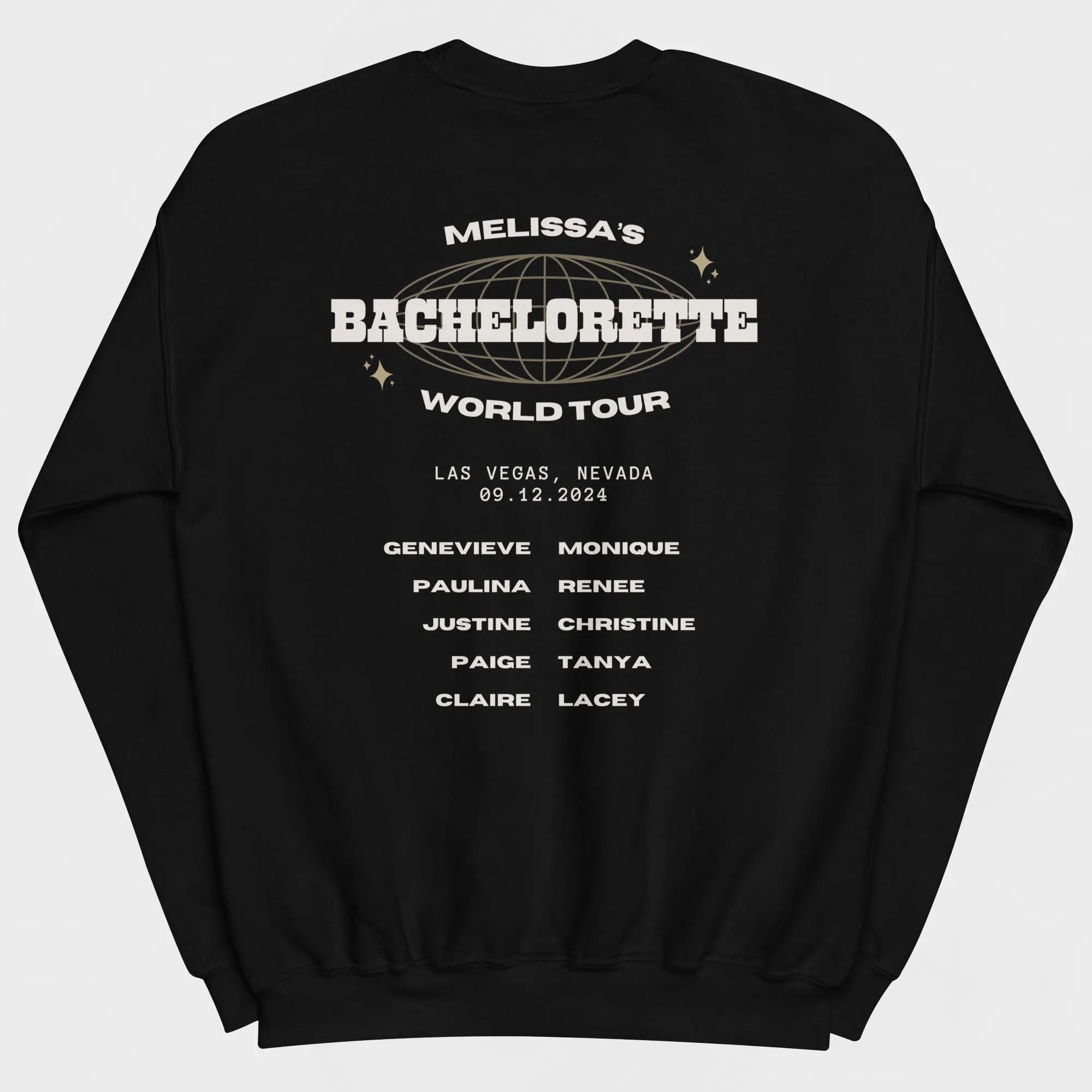 Bachelorette Tour Sweatshirt - Black-Union Threads