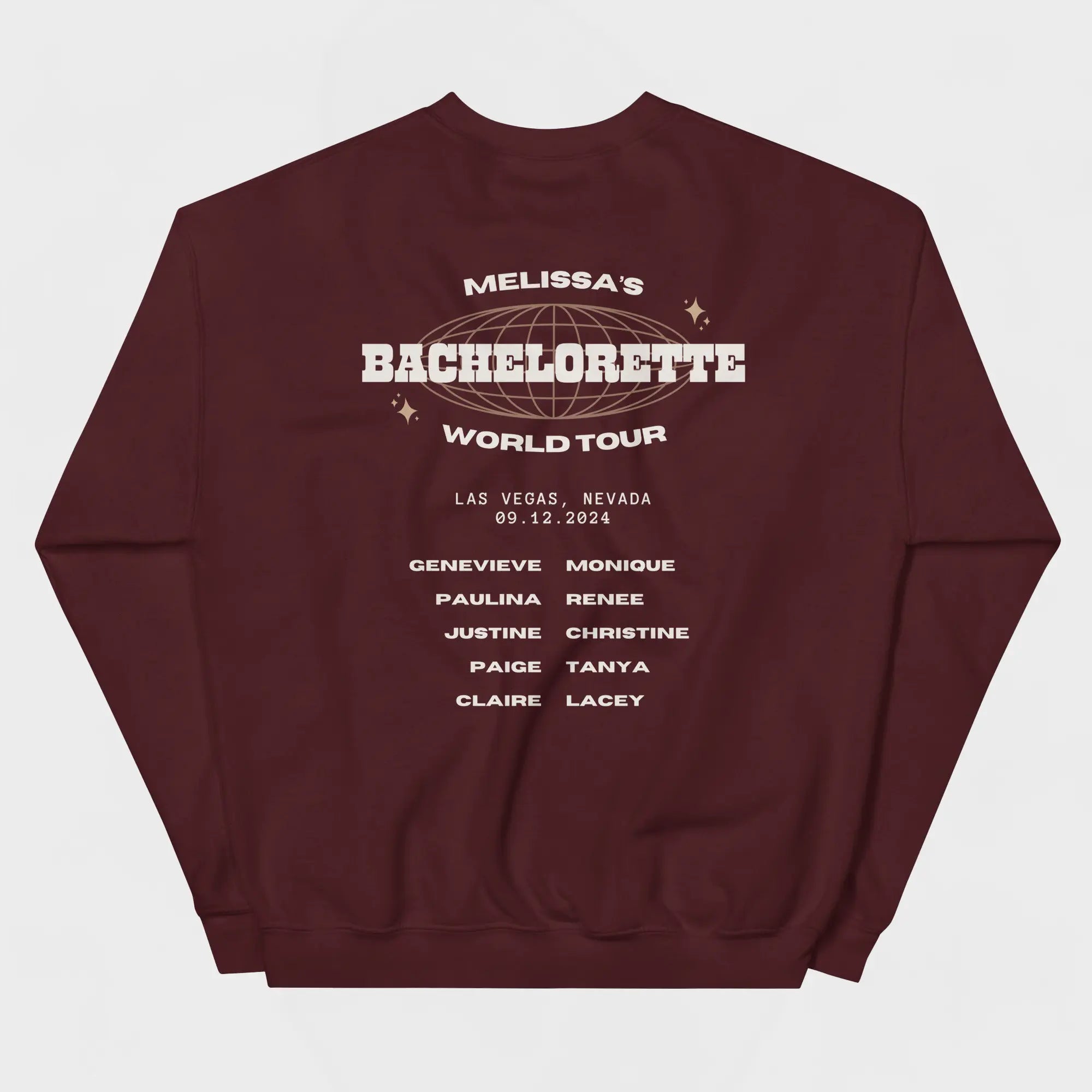 Bachelorette Tour Sweatshirt - Maroon-Union Threads