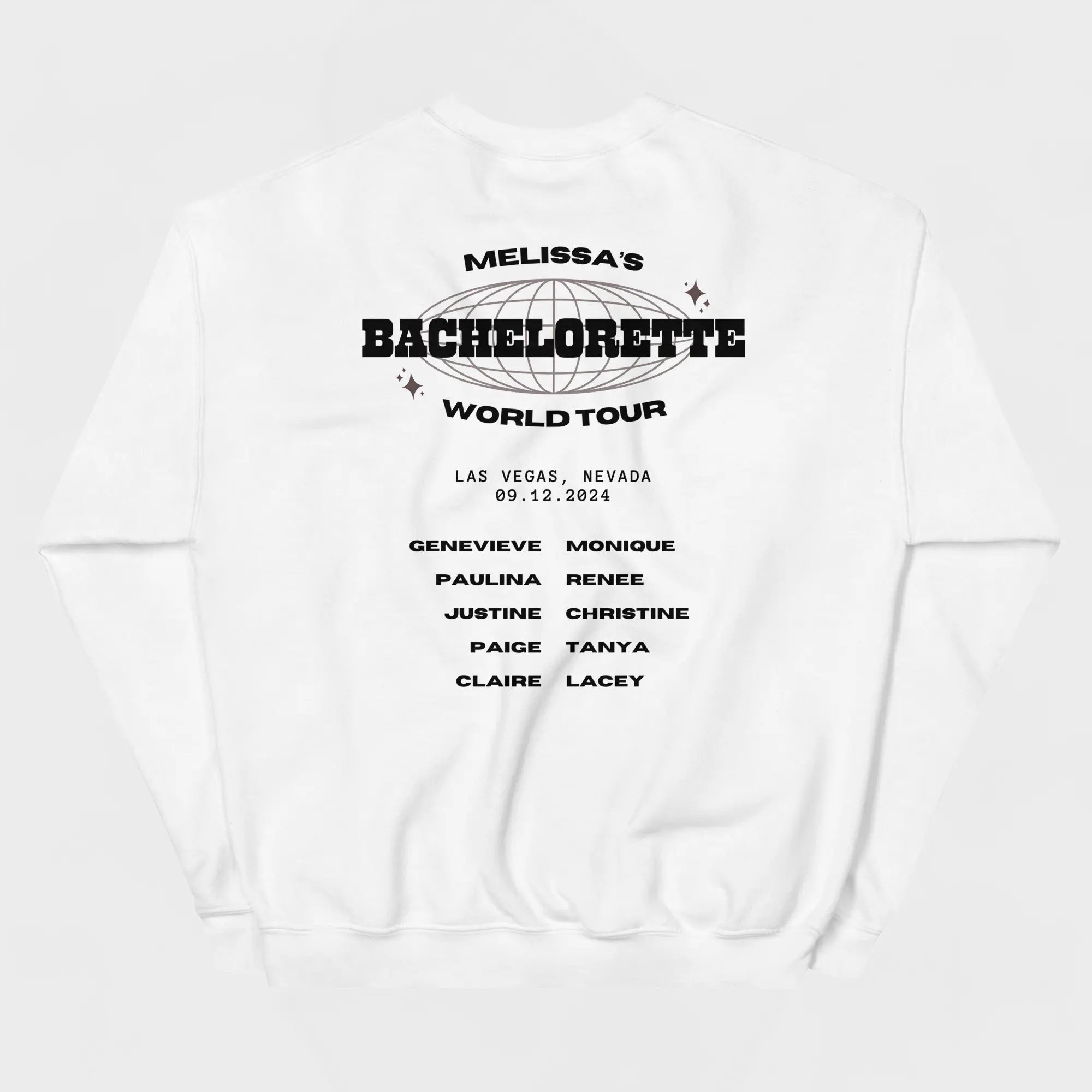 Bachelorette Tour Sweatshirt - White-Union Threads