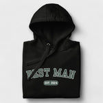 Best Man Varsity Hoodie - Black and Green-Union Threads