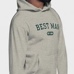 Best Man Varsity Hoodie - Heather Gray-Union Threads