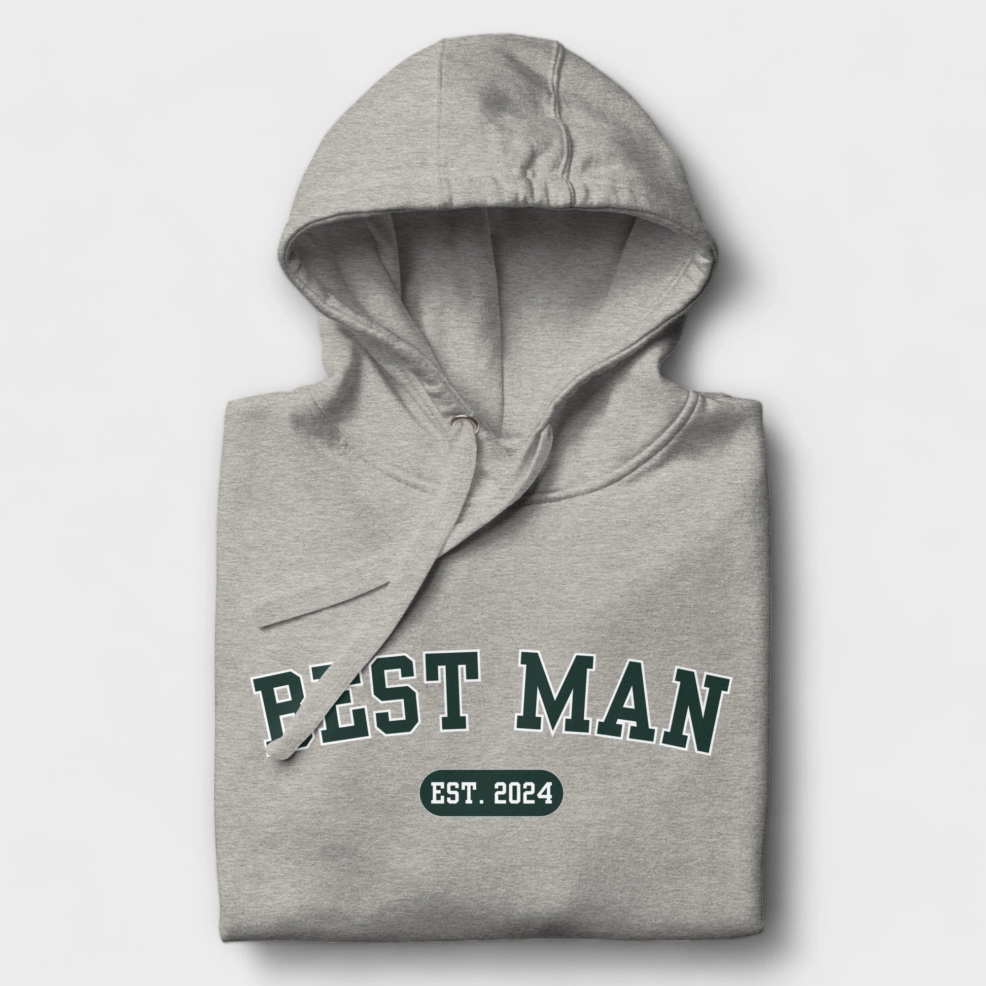 Best Man Varsity Hoodie - Heather Gray-Union Threads