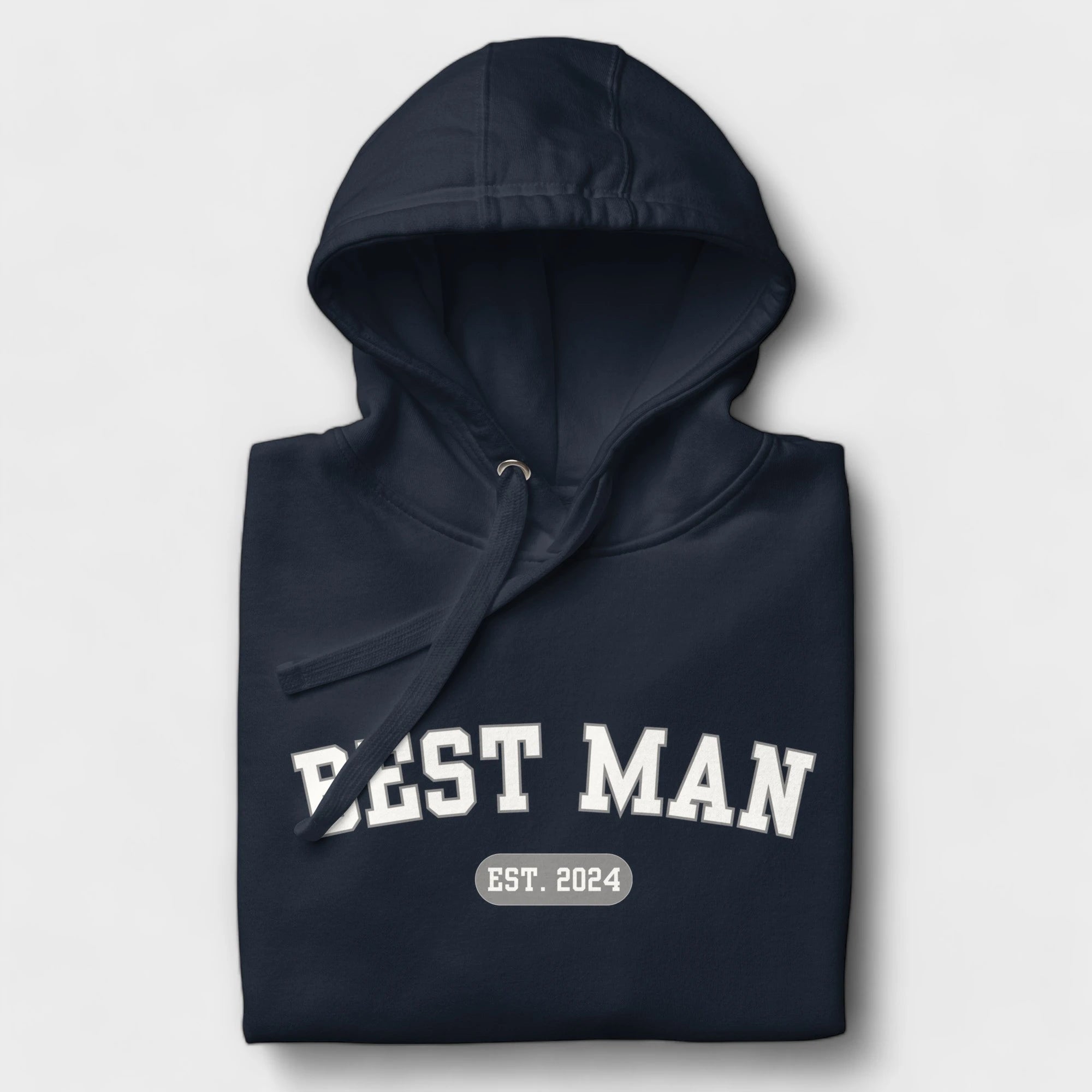 Best Man Varsity Hoodie - Navy-Union Threads