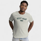 Best Man Varsity Shirt - Heather Gray-Union Threads