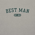 Best Man Varsity Sweatshirt - Heather Gray-Union Threads