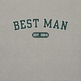 Best Man Varsity Sweatshirt - Heather Gray-Union Threads