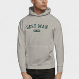 Best Man Varsity Hoodie - Heather Gray-Union Threads