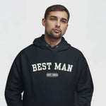 Best Man Varsity Hoodie - Navy-Union Threads