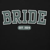 Bride Varsity Hoodie - Black and Green-Union Threads