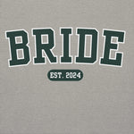 Bride Varsity Hoodie - Heather Gray-Union Threads