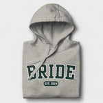 Bride Varsity Hoodie - Heather Gray-Union Threads