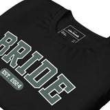 Bride Varsity Shirt - Black and Green-Union Threads