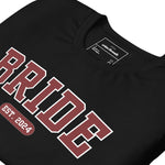 Bride Varsity Shirt - Black and Red-Union Threads