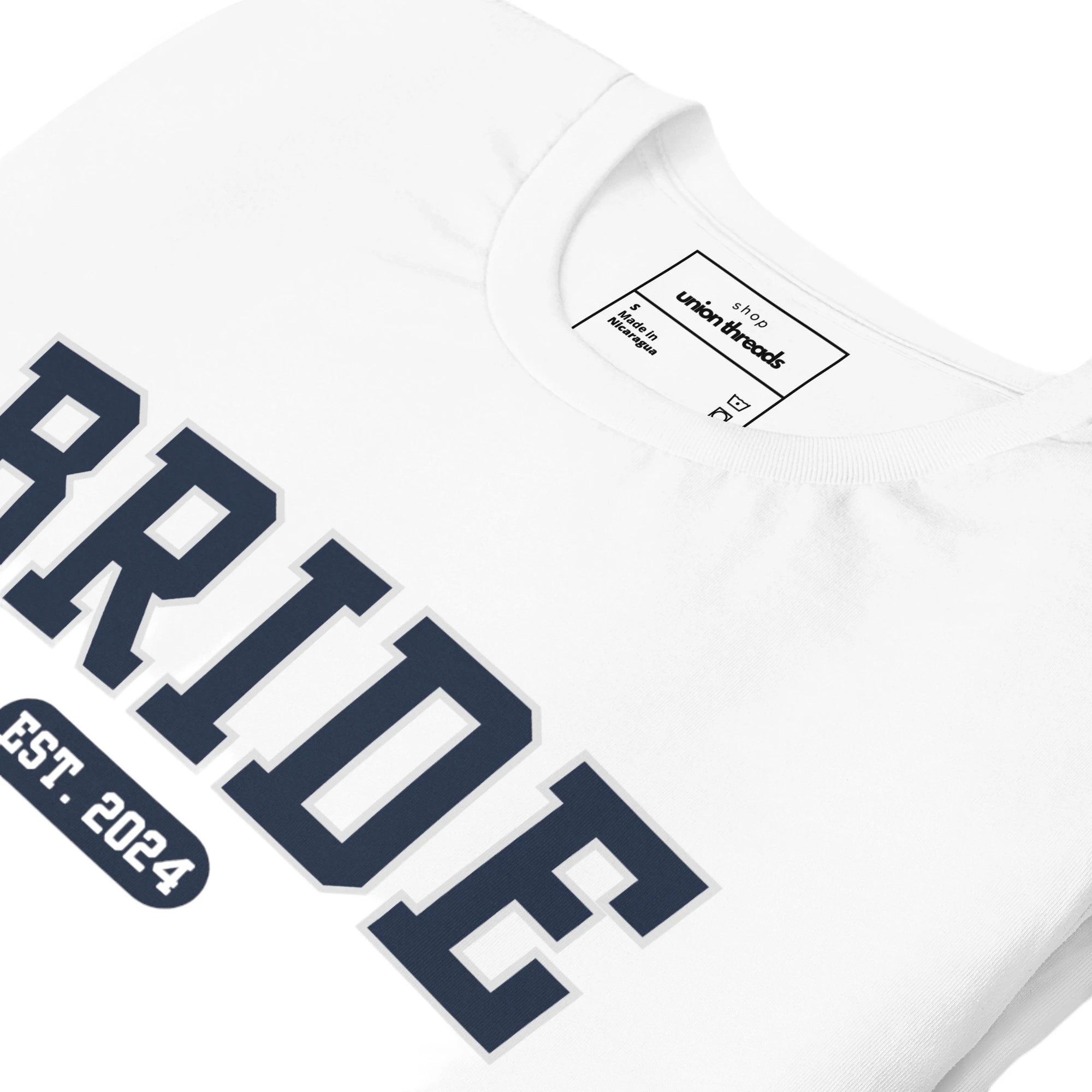 Bride Varsity Shirt - White-Union Threads