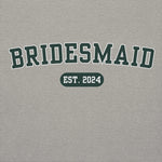 Bridesmaid Varsity Hoodie - Heather Gray-Union Threads