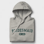 Bridesmaid Varsity Hoodie - Heather Gray-Union Threads