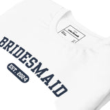 Bridesmaid Varsity Shirt - White-Union Threads