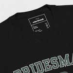 Bridesmaid Varsity Sweatshirt - Black and Green-Union Threads