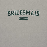 Bridesmaid Varsity Sweatshirt - Gray-Union Threads