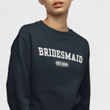 Bridesmaid Varsity Sweatshirt - Navy-Union Threads