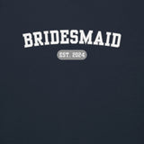 Bridesmaid Varsity Sweatshirt - Navy-Union Threads