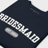 Bridesmaid Varsity Sweatshirt - Navy-Union Threads