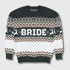 Bride Christmas Sweater - Pine