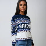 Bride Christmas Sweater - Arctic Blue