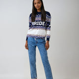 Bride Christmas Sweater - Arctic Blue