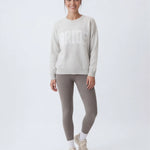 Model wearing Classic Fit Bride Sweater