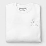 Couples' Initials Sweatshirt - White-Union Threads