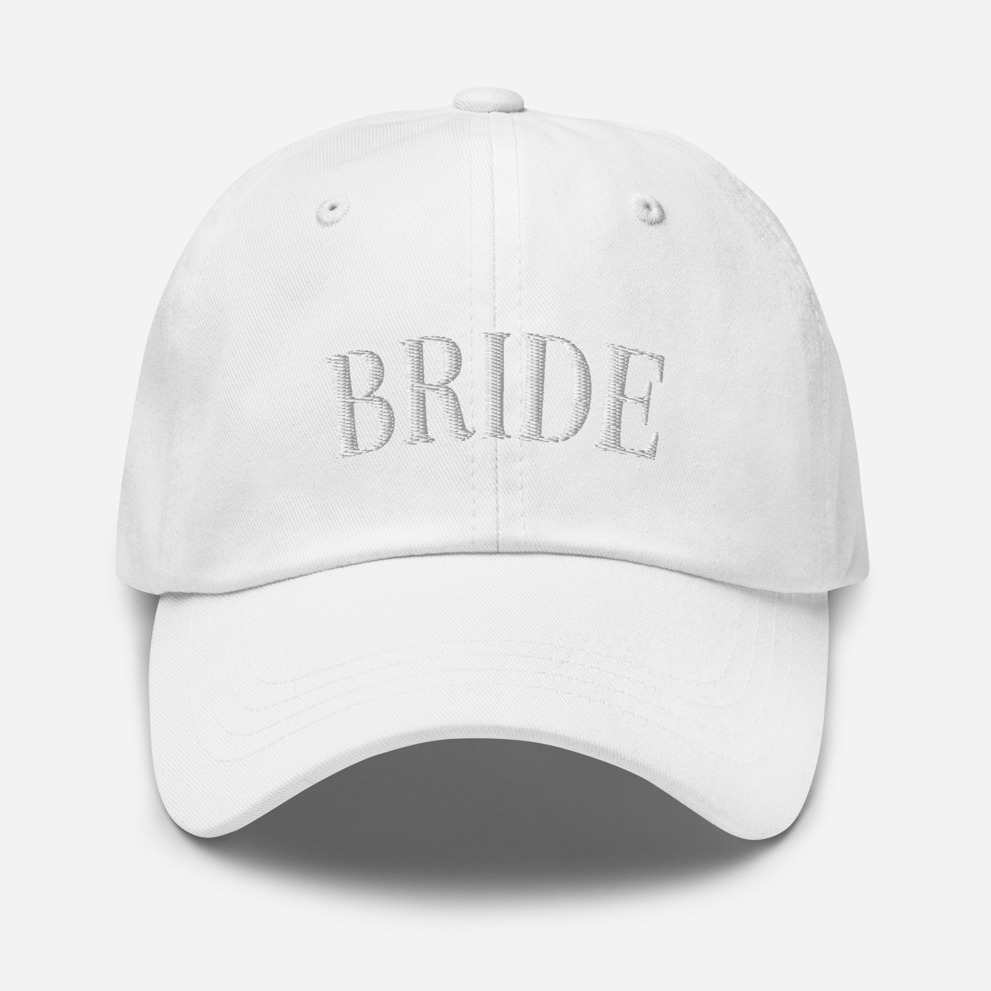 Embroidered Bride Hat - White-Union Threads