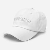 Embroidered Bridesmaid Hat - White-Union Threads