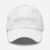 Embroidered Bridesmaid Hat - White-Union Threads