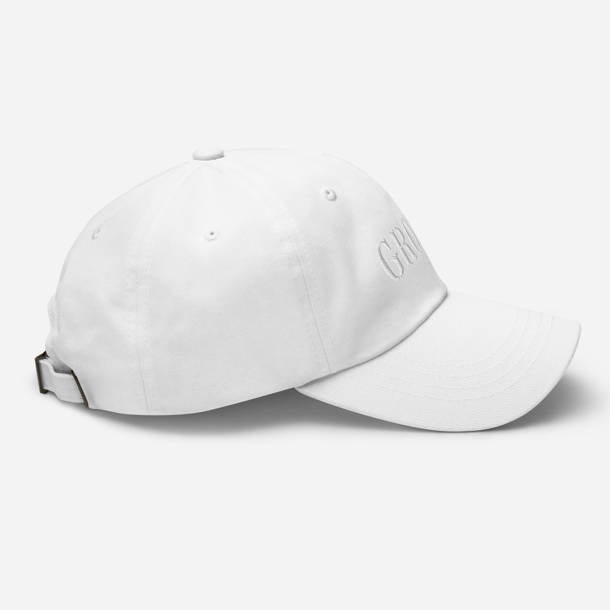 Embroidered Groom Hat - White-Union Threads