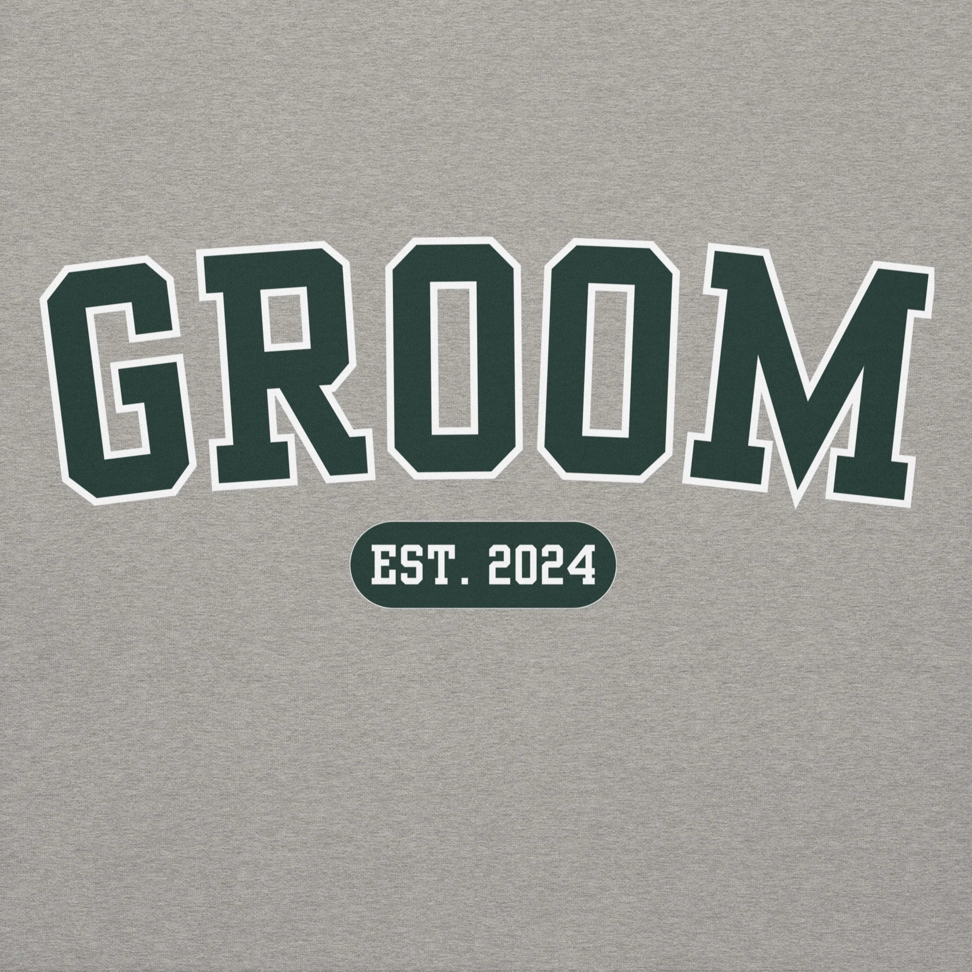 Groom Varsity Hoodie - Heather Gray-Union Threads